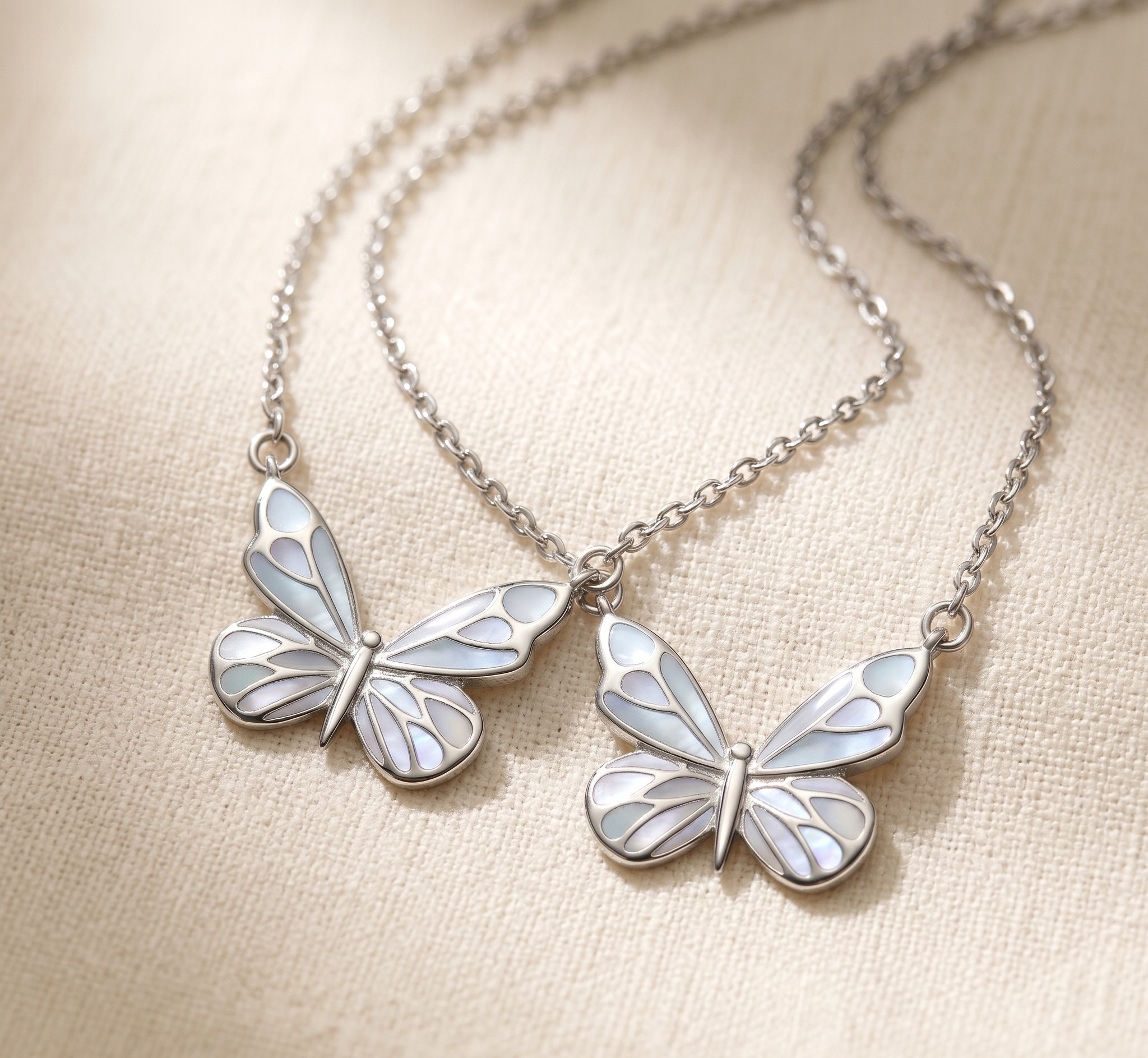 Pearl Butterfly Pendant Necklace